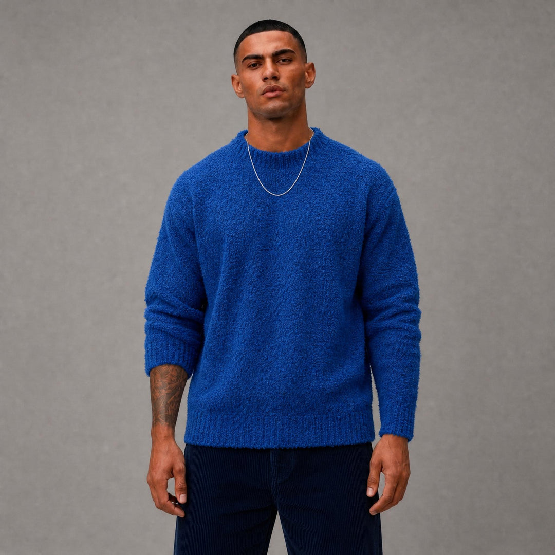 Puff Knit Jumper (FW25-133 Blue)