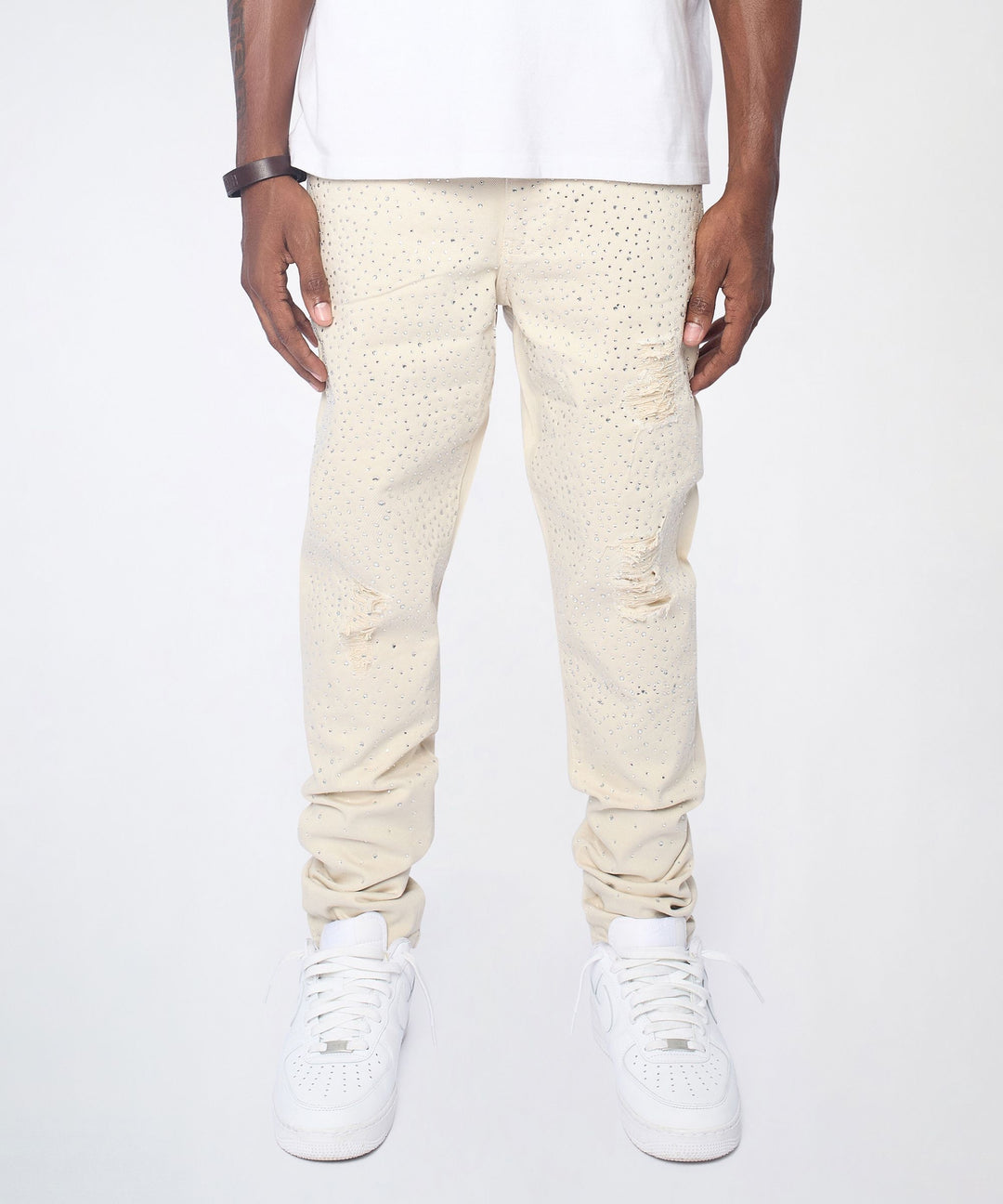 Rhinestone Denim Pant