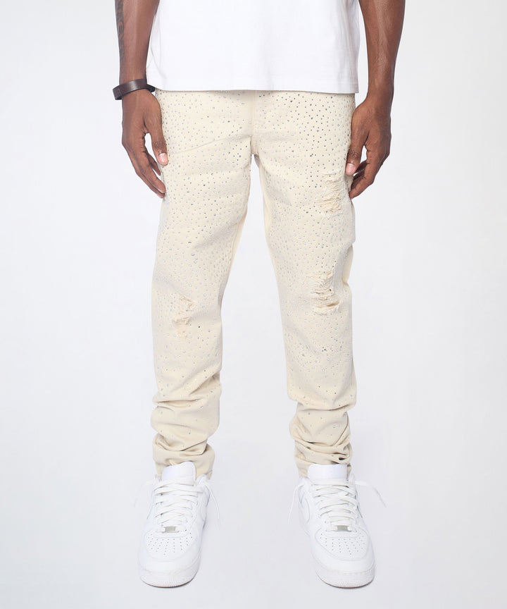 Rhinestone Denim Pant