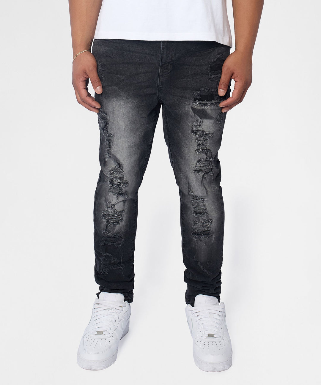 Washed Denim Pant