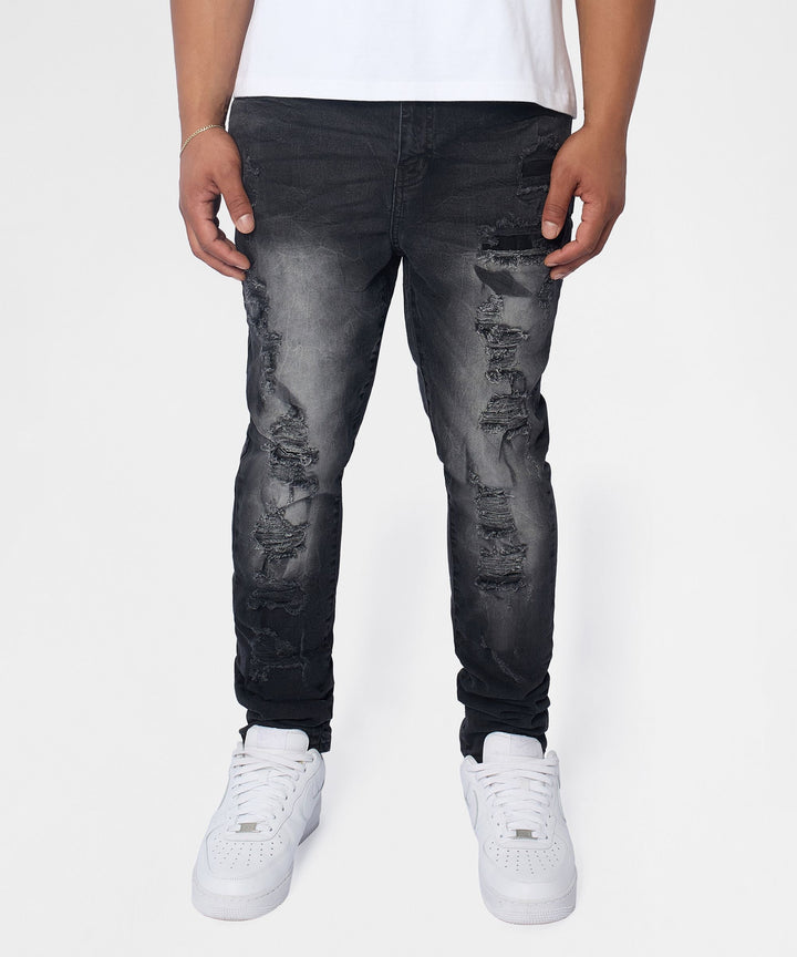 Washed Denim Pant