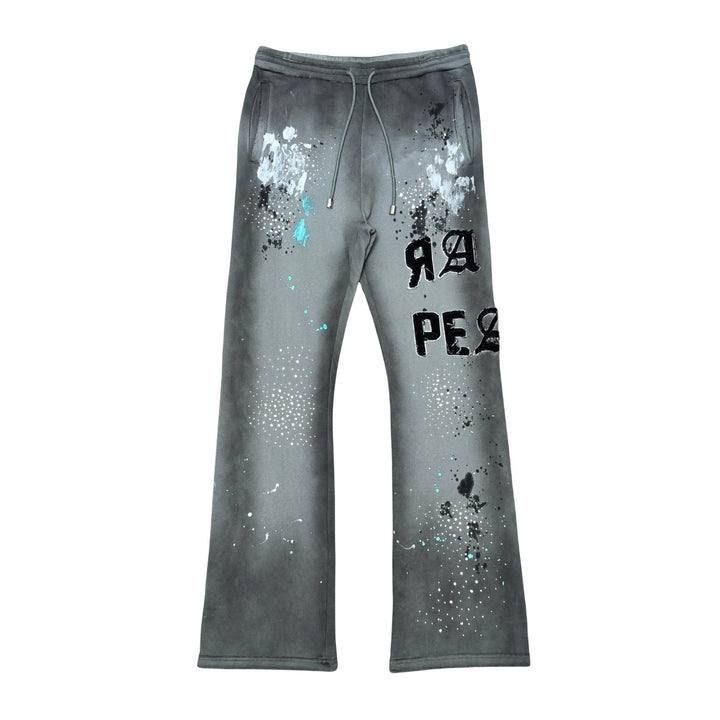 WASHED PAINTED JOGGER W/ RHINESTONE DETAIL