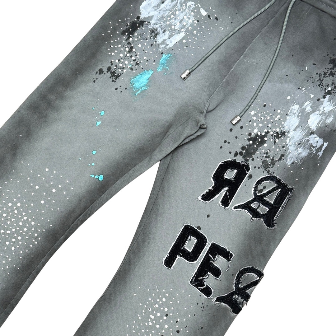 WASHED PAINTED JOGGER W/ RHINESTONE DETAIL