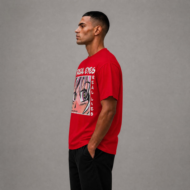 Real Eyes Tee (S140) - Red