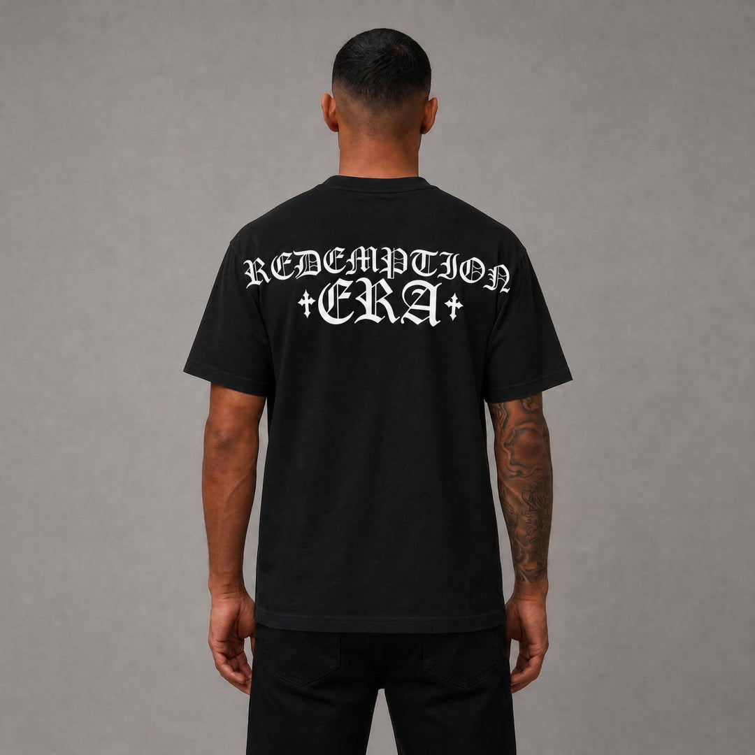 Redemption Era Cropped Tee - Black