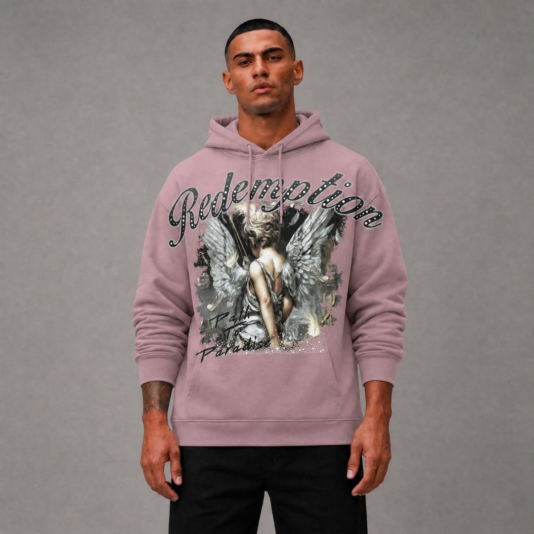 Redemption Rhinestone Hoodie - Pink