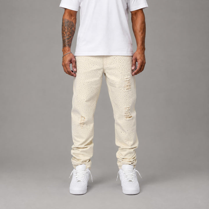 Rhinestone Denim Pant