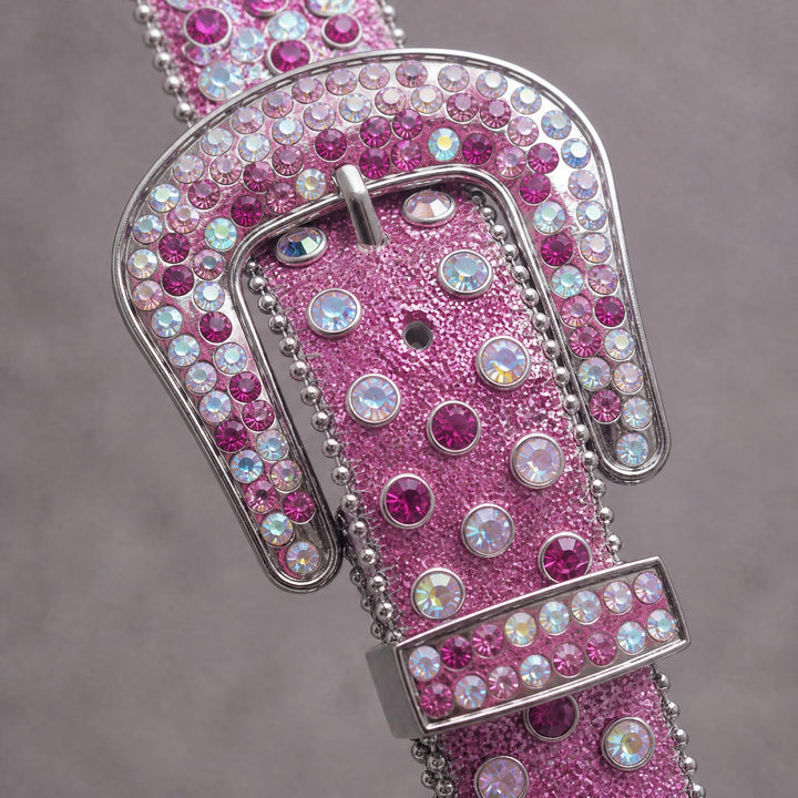 Rhinestone Belt - Purple