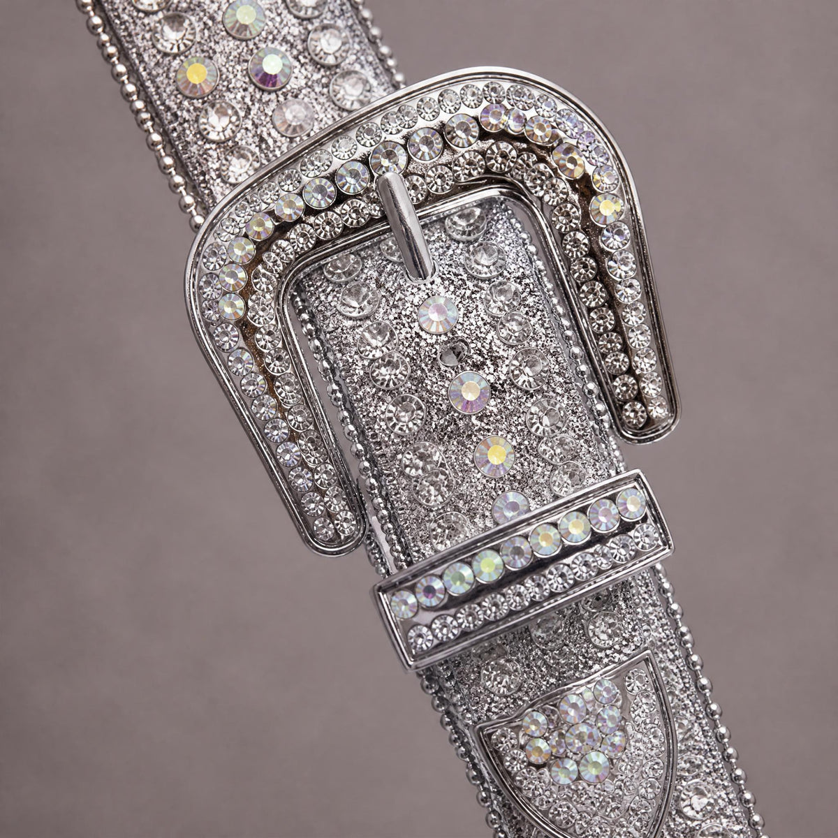 Rhinestone Belt - Silver