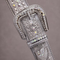 Rhinestone Belt - Silver