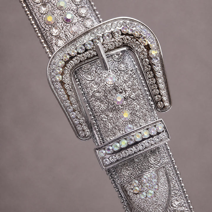 Rhinestone Belt - Silver