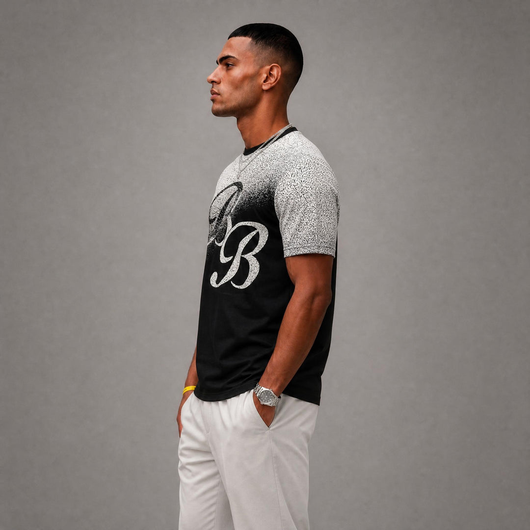 Rich Gang BB Bugotti T-Shirt Black/White - (BG25)