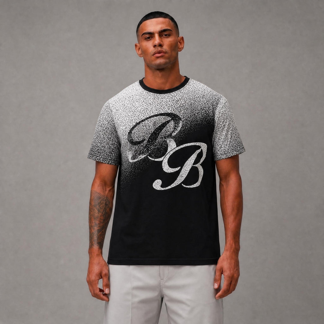 Rich Gang BB Bugotti T-Shirt Black/White - (BG25)