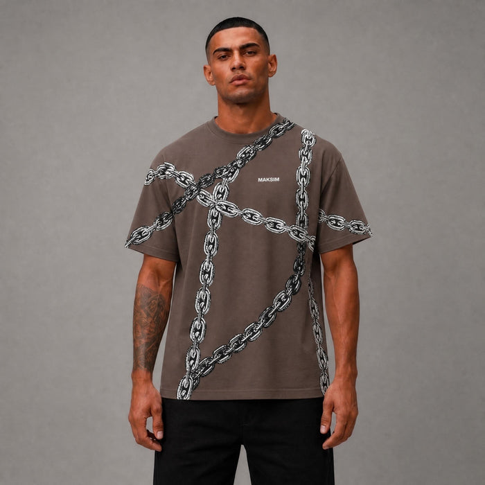 Rich Gang Brown Chains T-Shirt