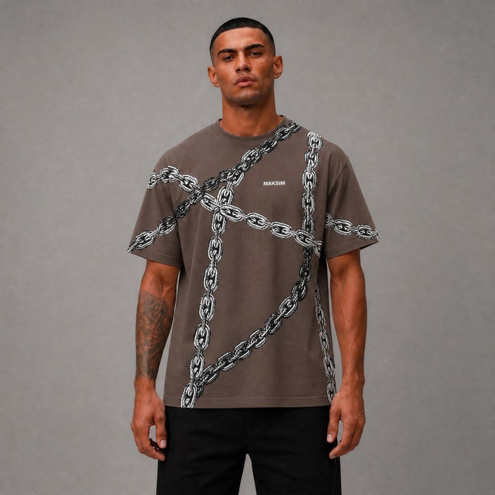 Rich Gang Brown Chains T-Shirt