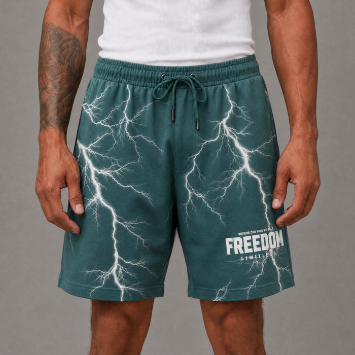 Rich Gang (CT10) Green Freedom Set Shorts