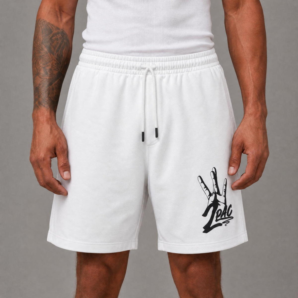 Rich Gang (CT1) White All Eyes On Me Shorts