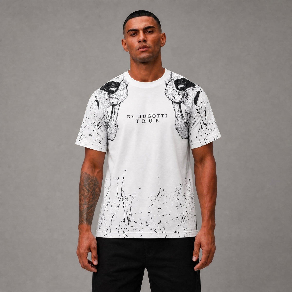 Rich Gang True By Bugotti T-Shirt White