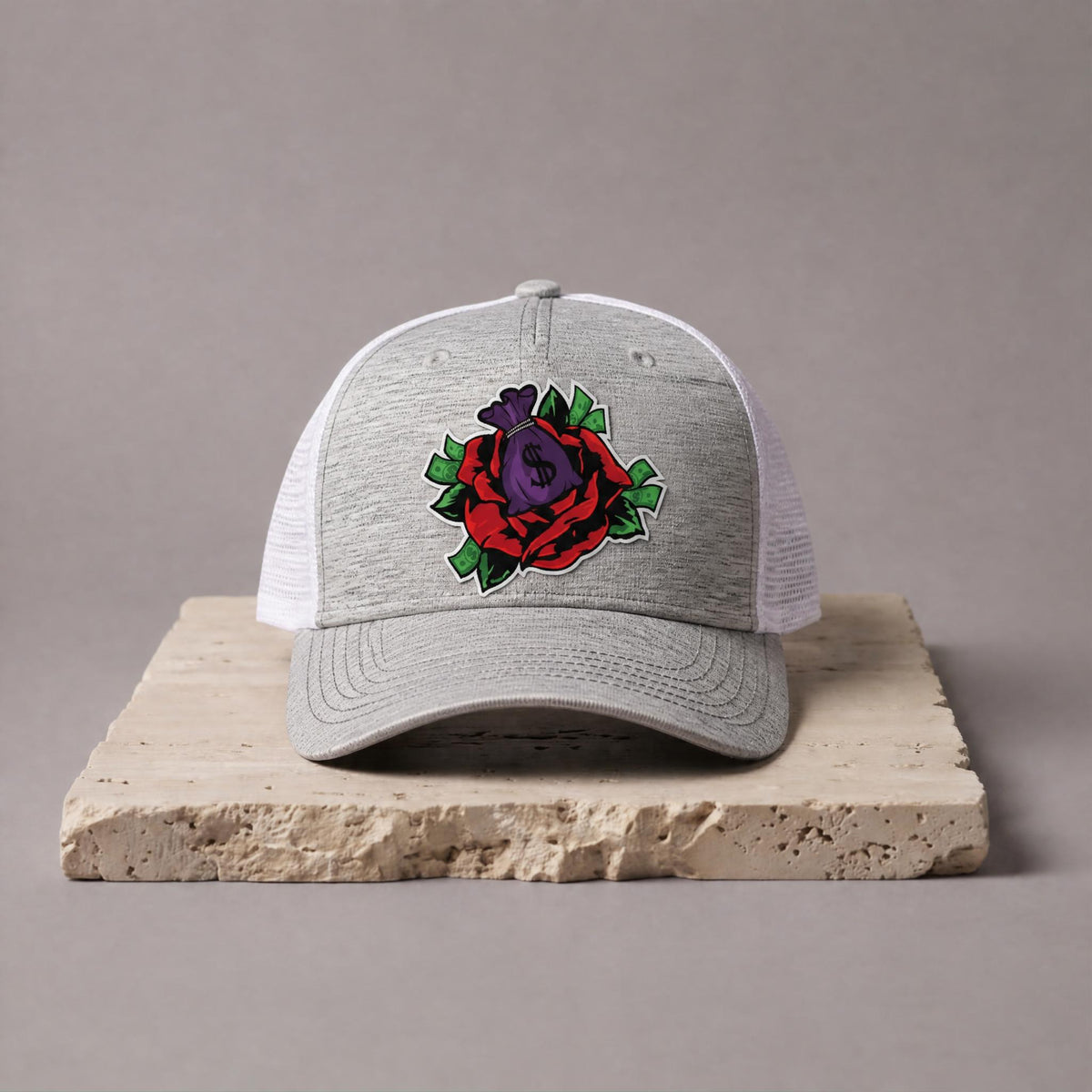 Rose Money Trucker - TN5331B - Grey