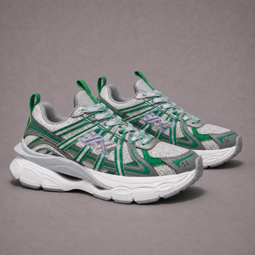 Route Sneakers - Green/Gray