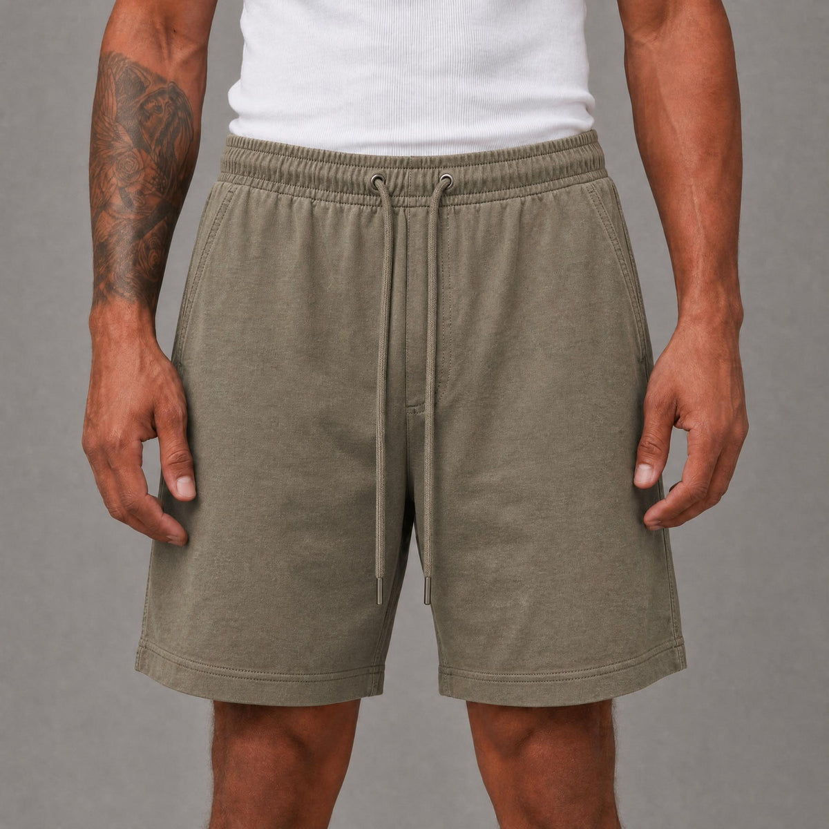 Rs Seersucker Shorts - Taupe