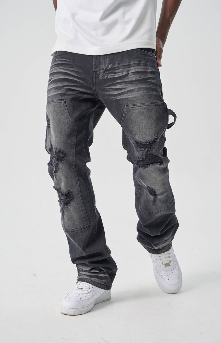 STRETCH CARPENTER STACK JEANS