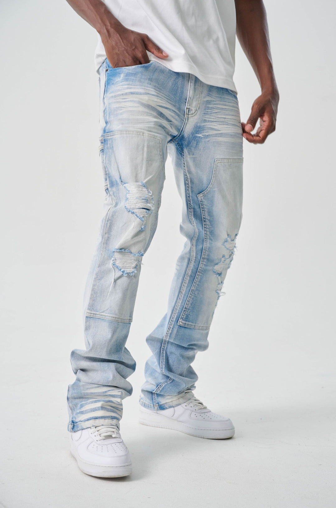 STRETCH CARPENTER STACK JEANS