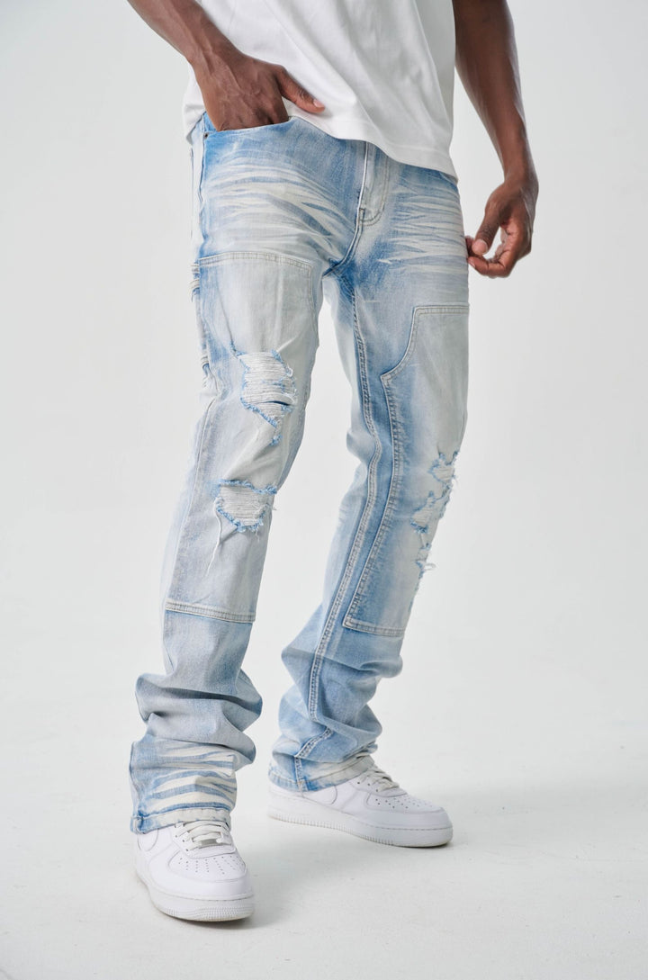 STRETCH CARPENTER STACK JEANS