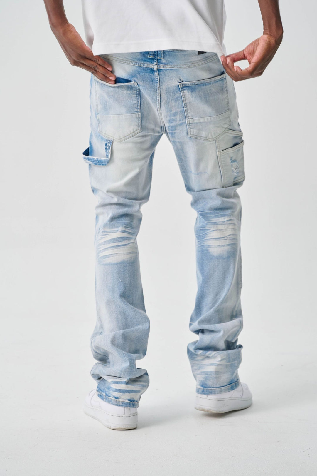 STRETCH CARPENTER STACK JEANS