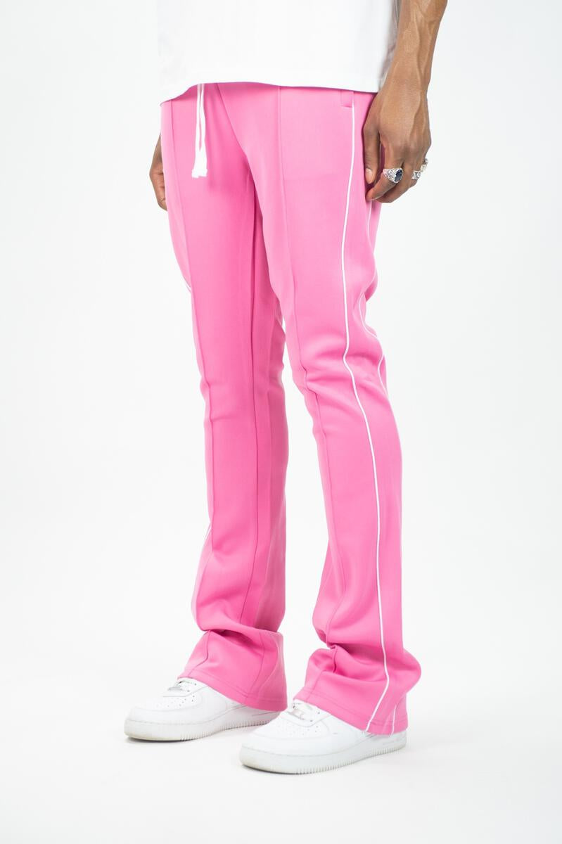 Stacked Track Pants - Pink