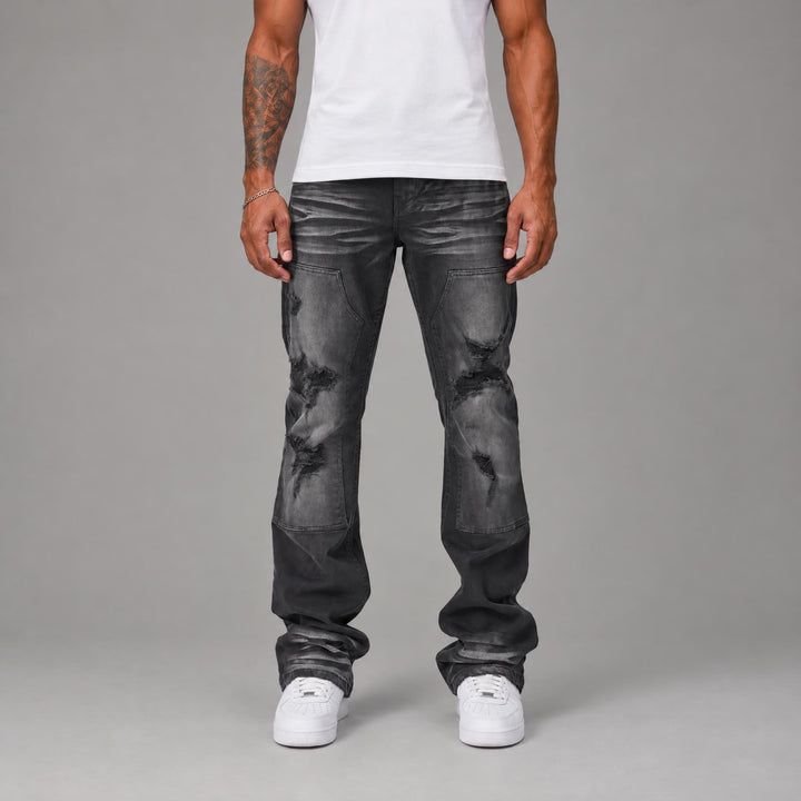 STRETCH CARPENTER STACK JEANS