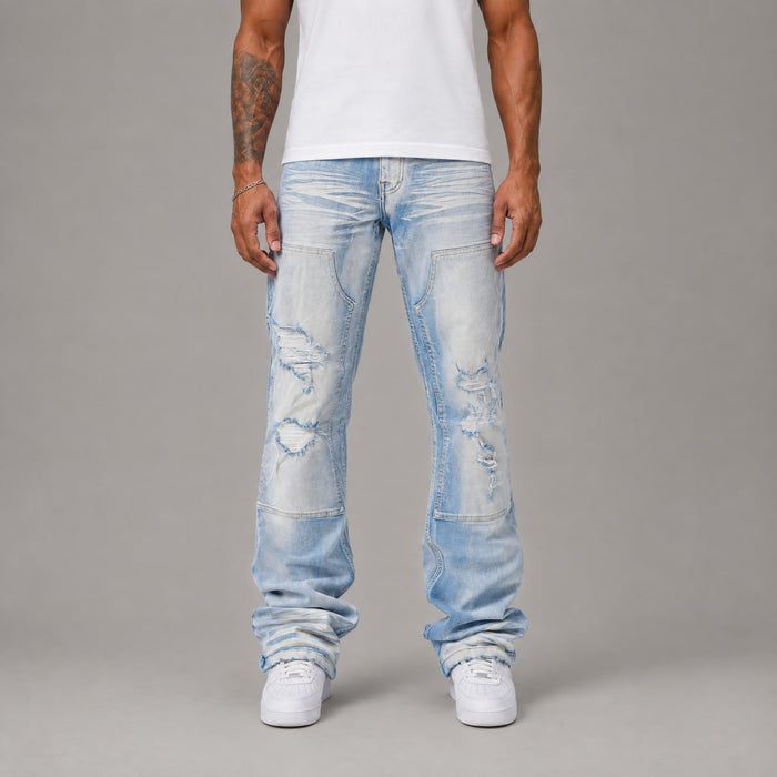 STRETCH CARPENTER STACK JEANS