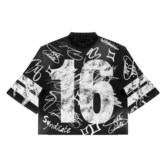 16 Cropped Tee - Black