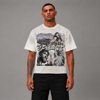Saint French Terry Tee - Men's Graphic Streetwear T-Shirt