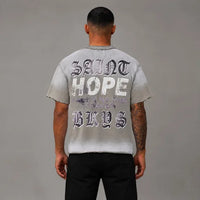 Saint French Terry Tee - Men's Graphic Streetwear T-Shirt