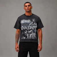 Saint French Terry Tee - Men's Graphic Streetwear T-Shirt