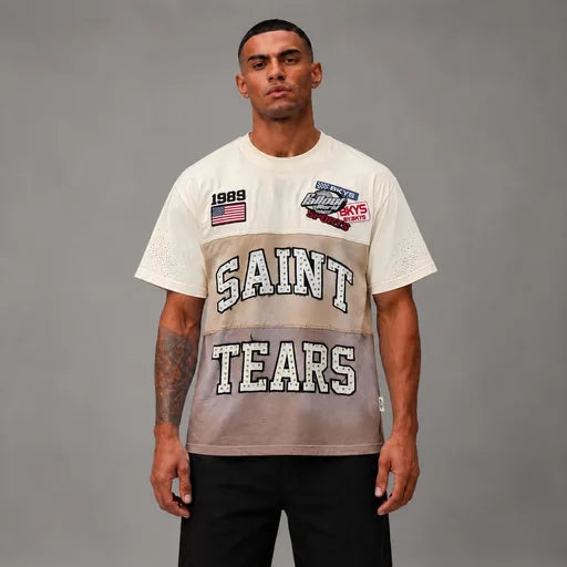 Saint Tears 1989 French Terry Tee - Men's Graphic Streetwear T-Shirt