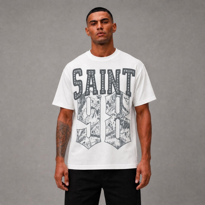 Saint 98 Graphic Tee - White