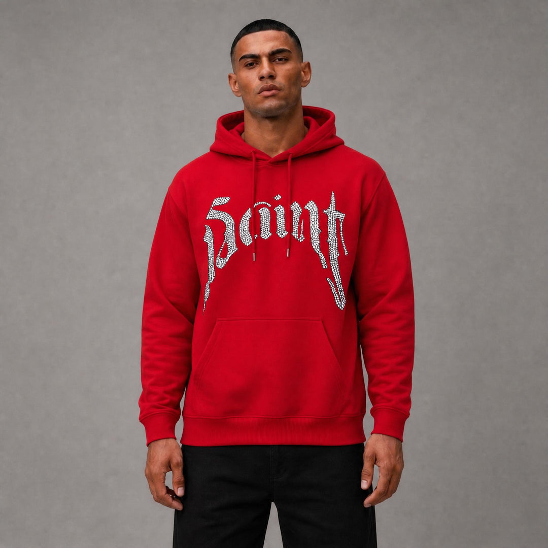 Saint Hoody Rhinestone - Red