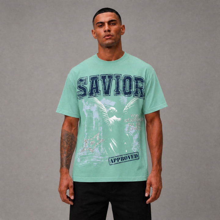Savior Graphic Tee - Mint