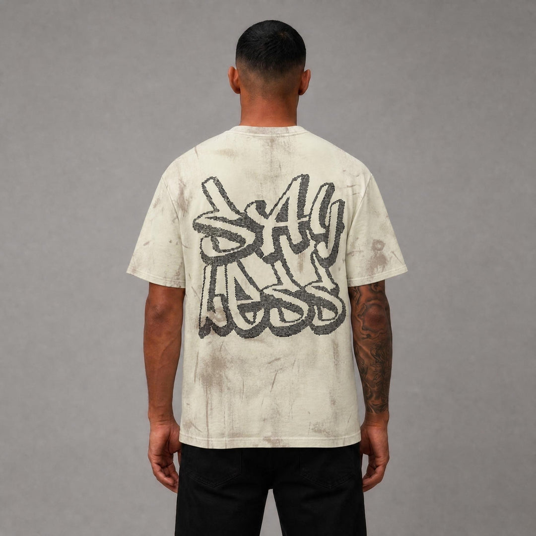 Say Less Cropped Tee - Beige