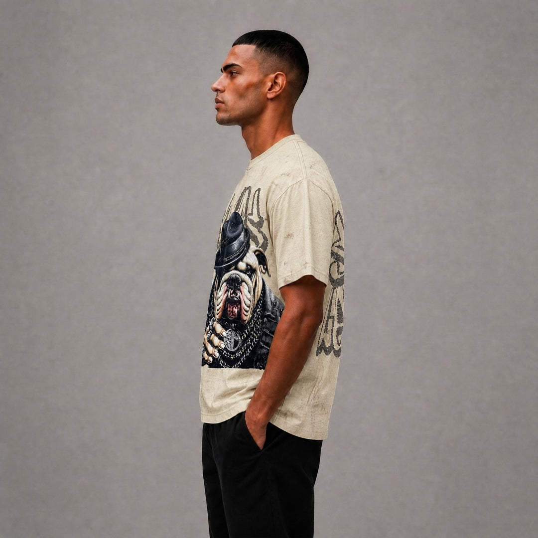 Say Less Cropped Tee - Beige