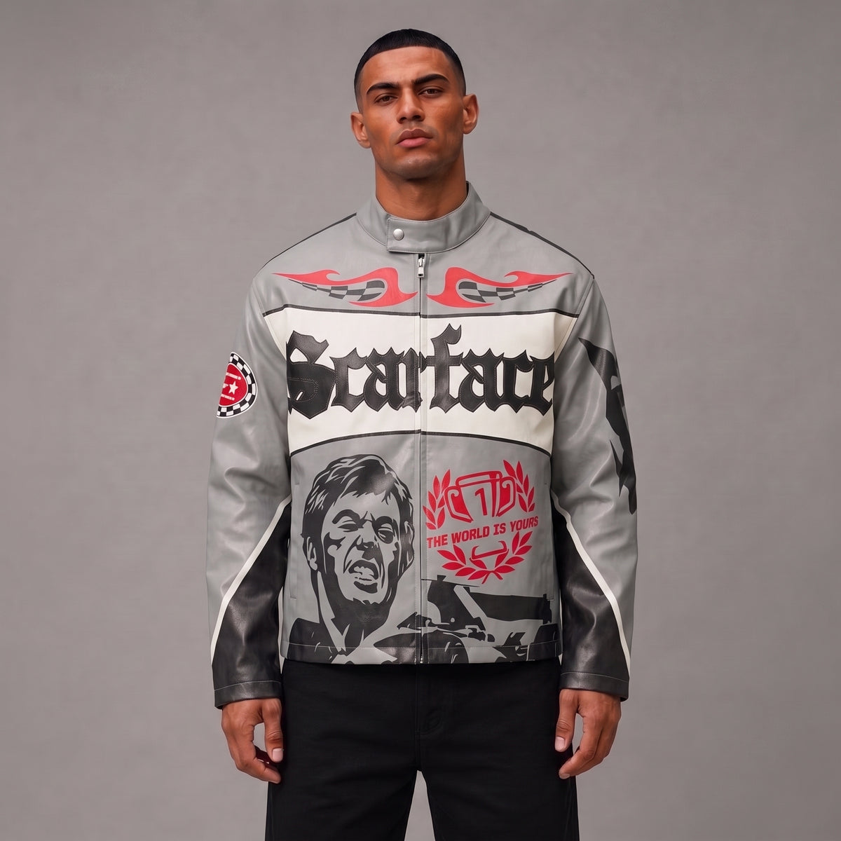 Scarface Moto Jacket - Men's Streetwear Moto Jacket