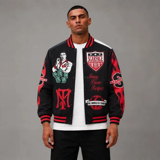 Scarface Varsity Jacket - Men's Streetwear Varsity Jacket
