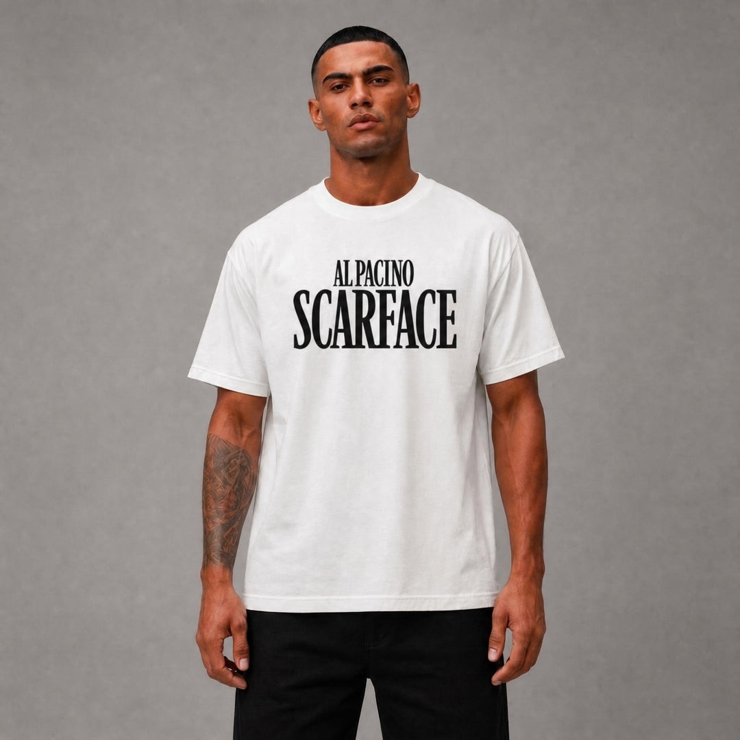 "Scarface Blasted " Tee - White