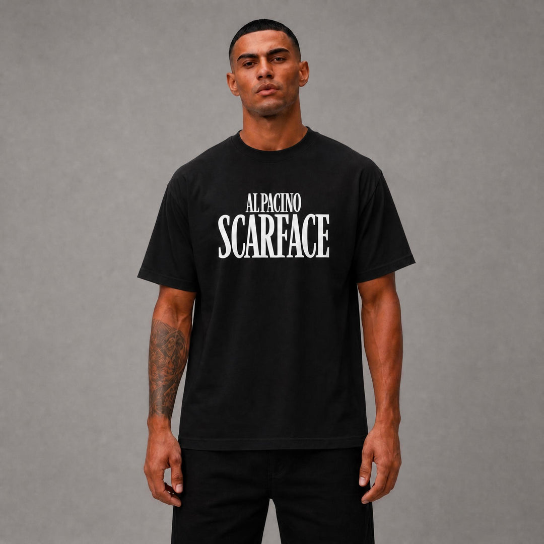 "Scarface Blasted " Tee - White