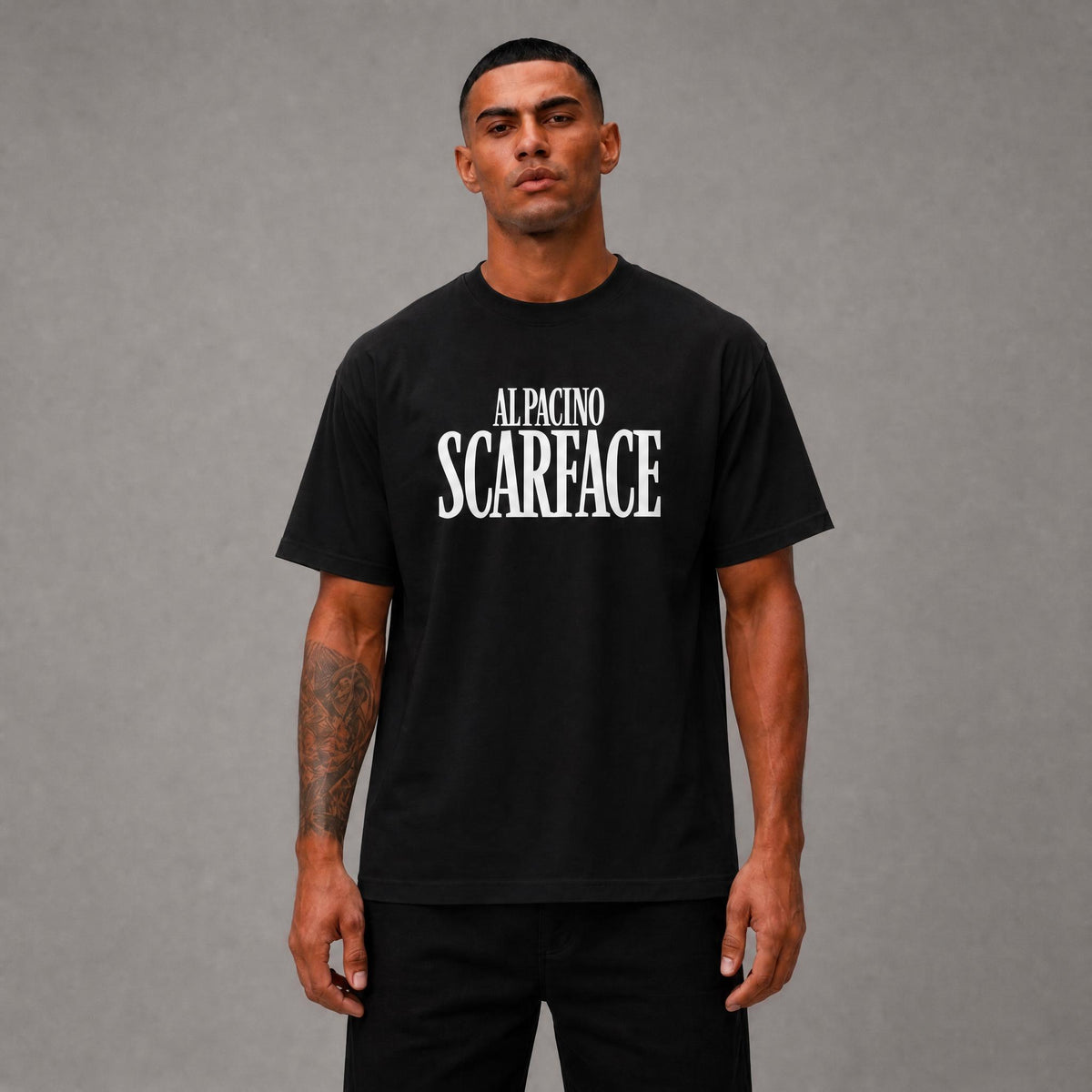 "Scarface Blasted " Tee - White