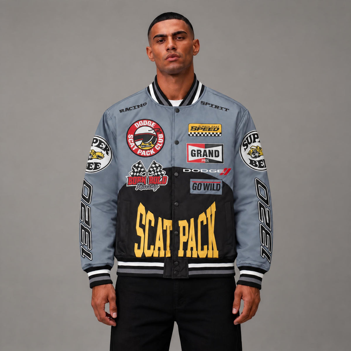 Scatpack Racing Varsity Jacket - Men's Streetwear Varsity Jacket