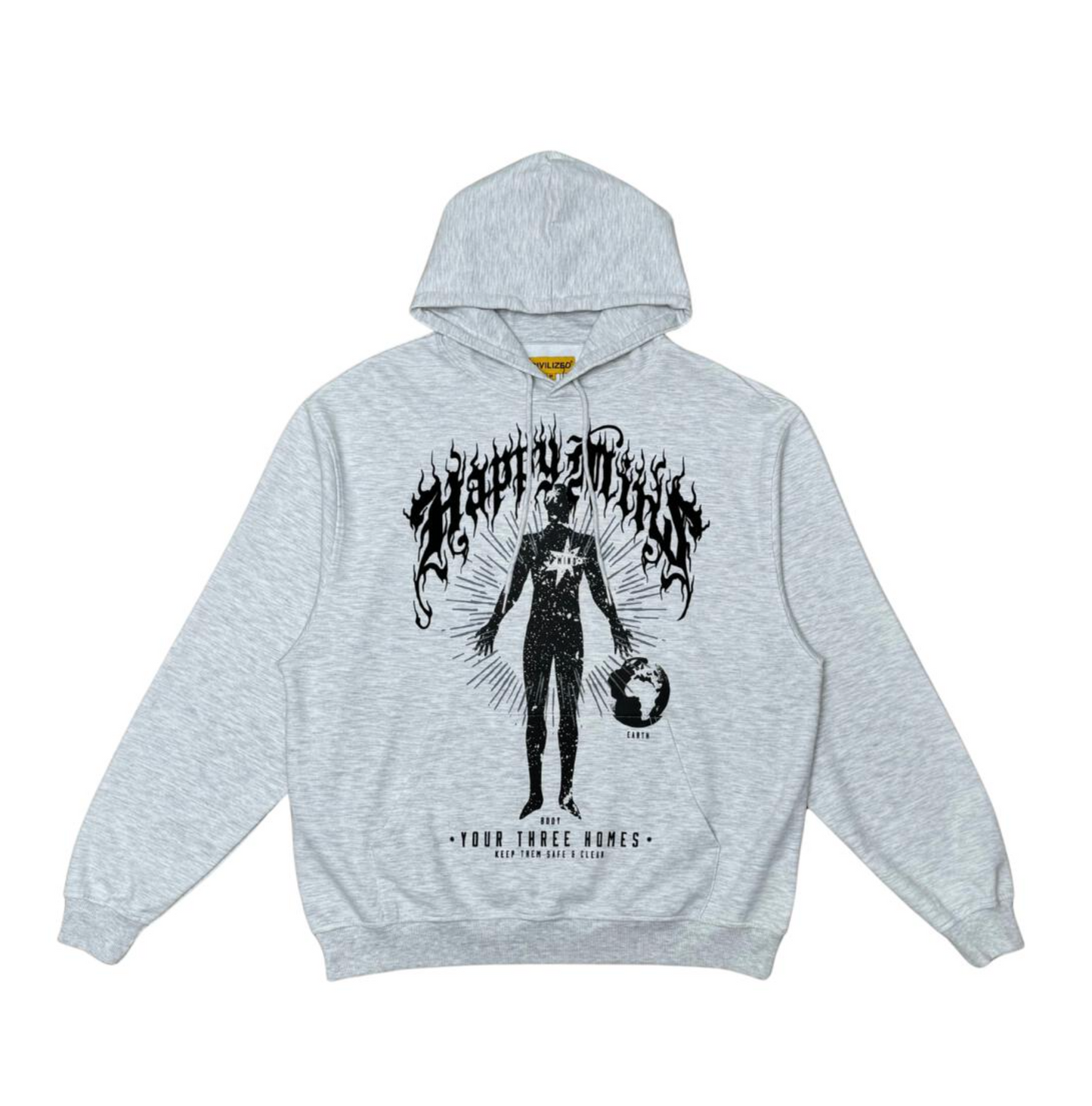 Balancing Peace In Mind Hoodie - Lt Grey