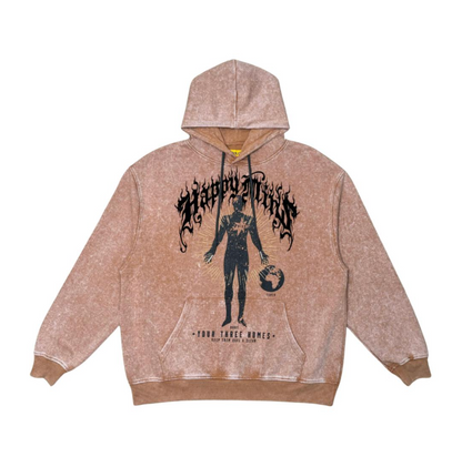 Balancing Peace In Mind Hoodie - Tan